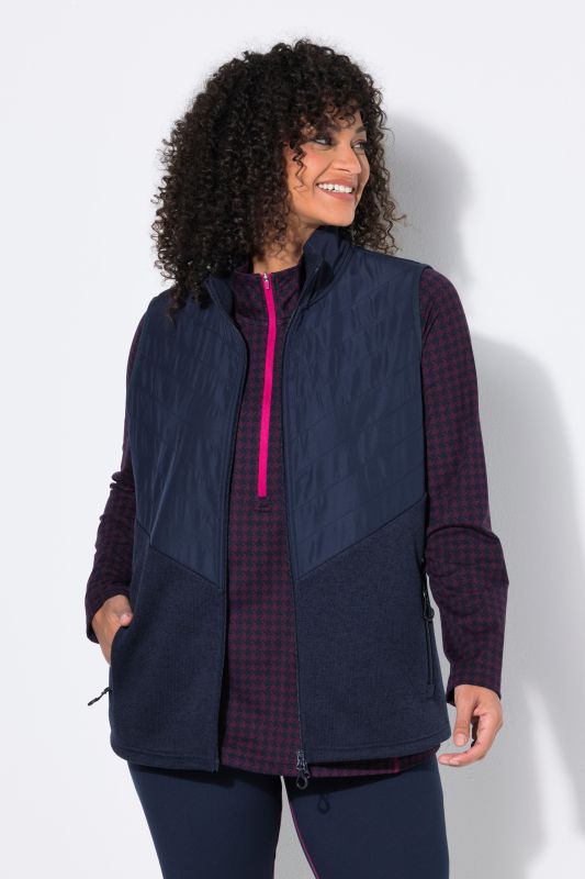 Quilted Fleece Hybrid Vest