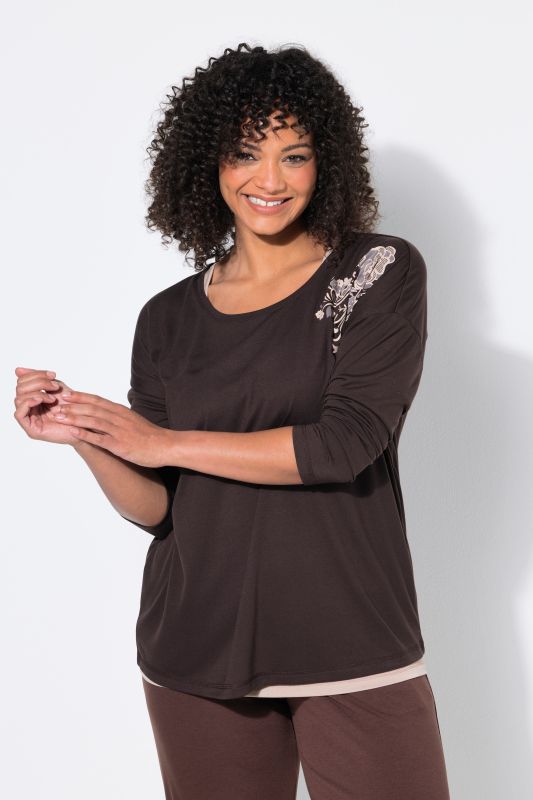 Floral Print Yoga Long Sleeve Top
