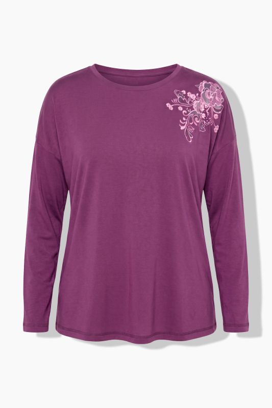 Floral Print Yoga Long Sleeve Top