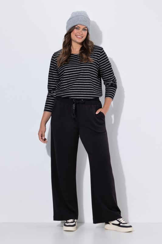 Wide Leg Drawstring Waist Sweatpants