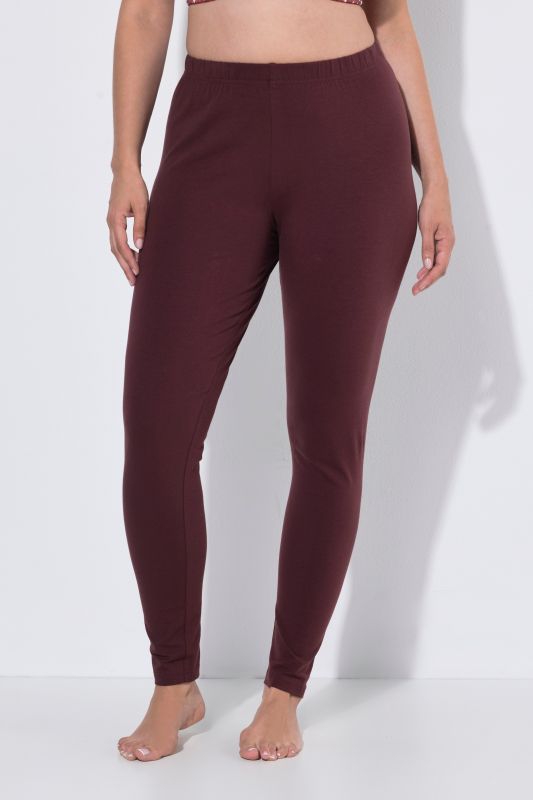 Basic Stretch Knit Ankle Length Leggings
