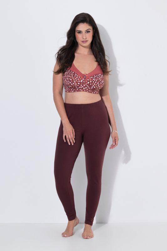 Basic Stretch Knit Ankle Length Leggings