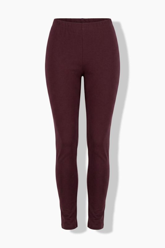 Basic Stretch Knit Ankle Length Leggings