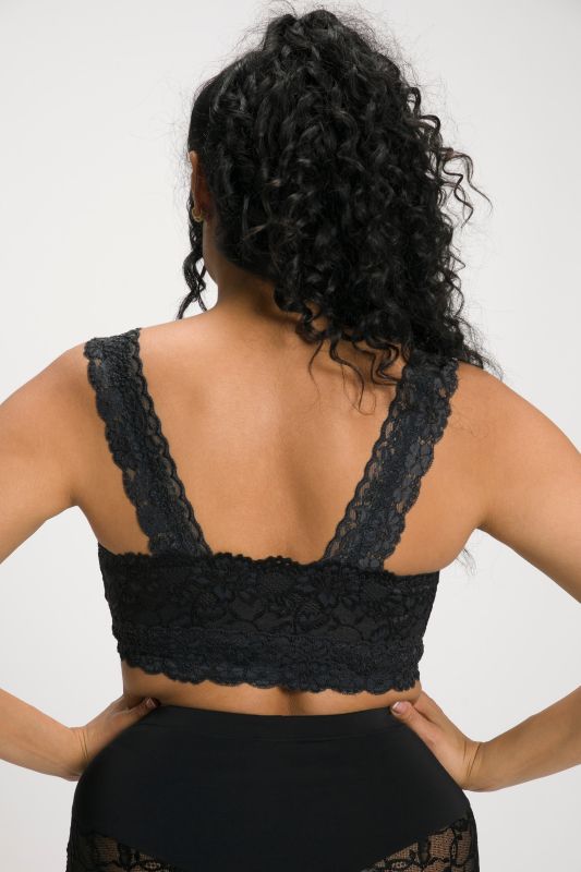 Lace Zip Front Versatile Wirefree Bustier