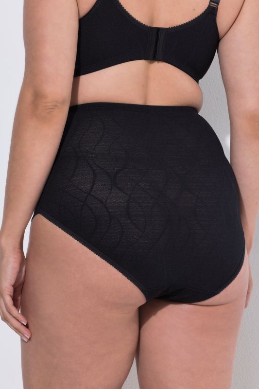 Lace Detail Stretch Microfiber High Rise Panty