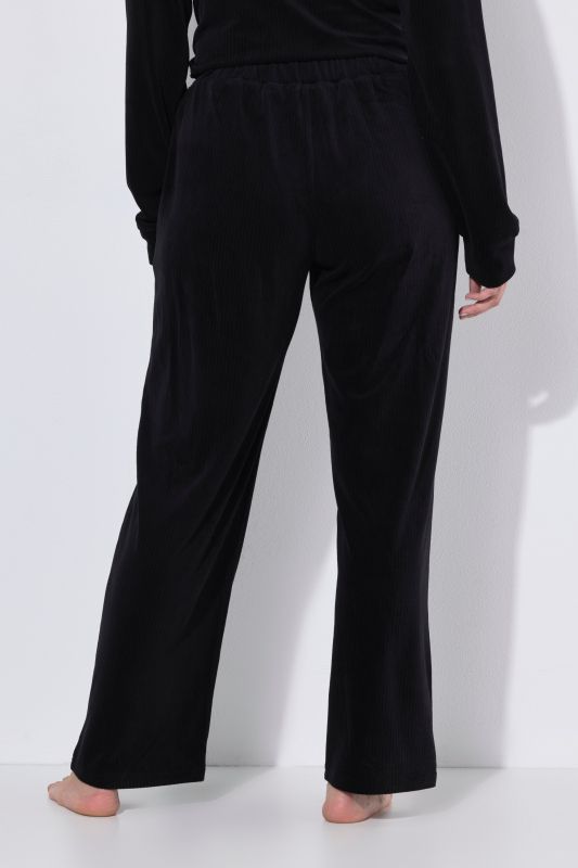 Textured Stripe Wide Leg Marlene Fit Stretch Knit Lounge Pants