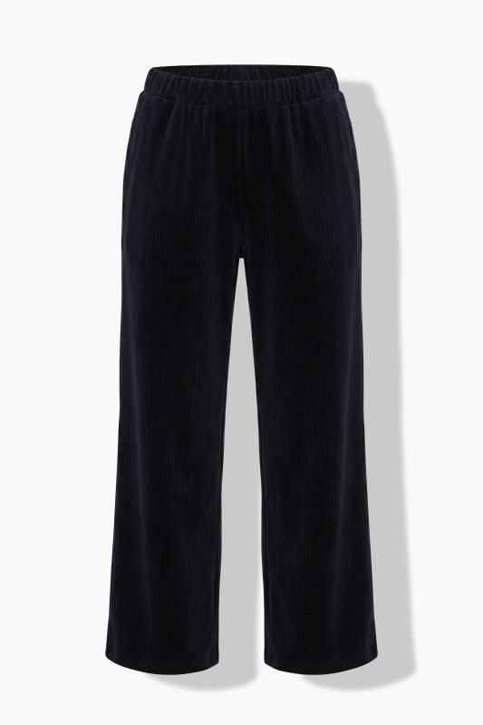 Textured Stripe Wide Leg Marlene Fit Stretch Knit Lounge Pants