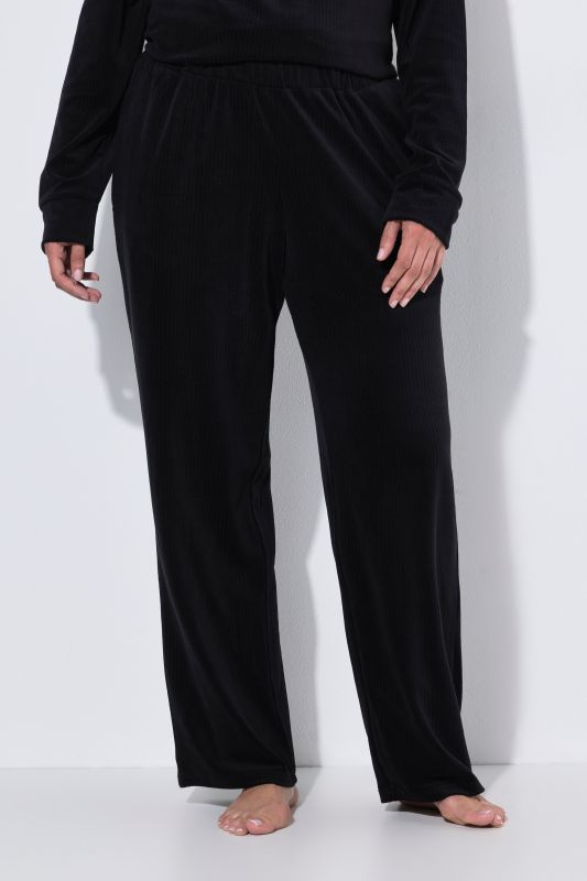 Textured Stripe Wide Leg Marlene Fit Stretch Knit Lounge Pants