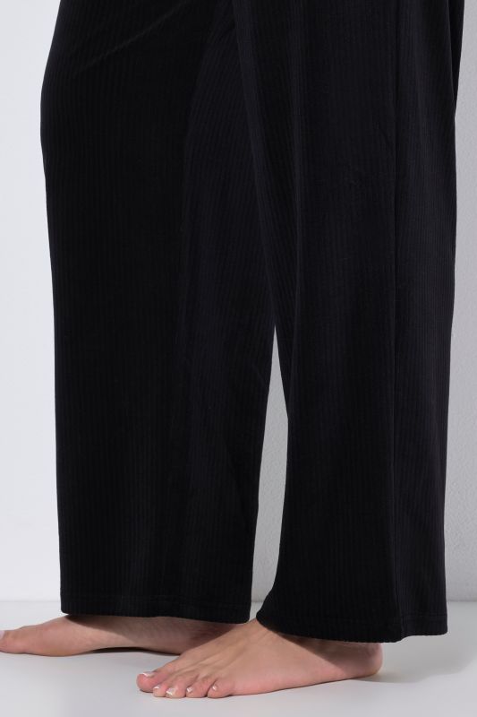 Textured Stripe Wide Leg Marlene Fit Stretch Knit Lounge Pants