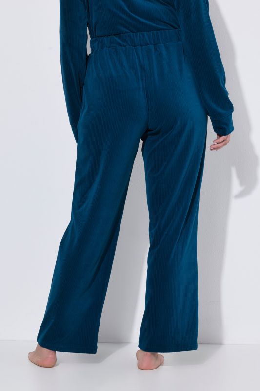 Textured Stripe Wide Leg Marlene Fit Stretch Knit Lounge Pants