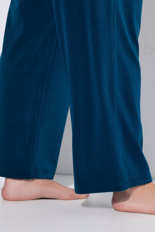 Textured Stripe Wide Leg Marlene Fit Stretch Knit Lounge Pants
