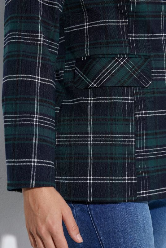 Plaid Longline Blazer