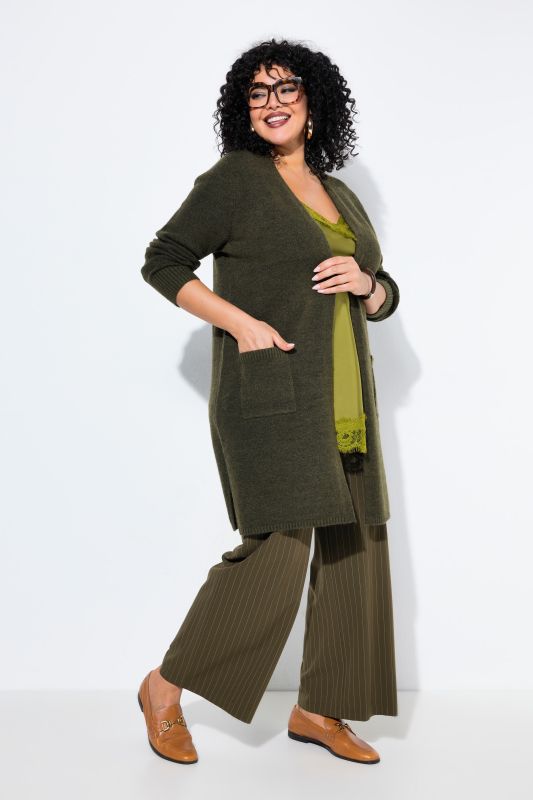 Oversized Open Shape Long Sleeve Cardigan