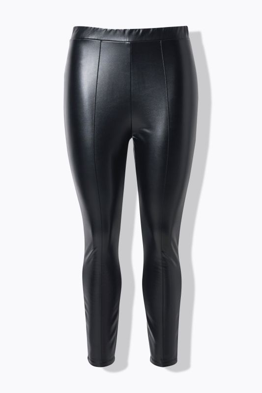 Metallic Faux Leather Leggings
