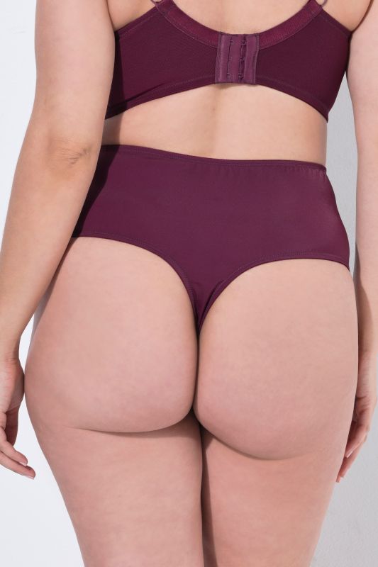 TRUYOU Thong Panties, Lace, Microfiber