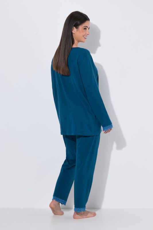 Lace Trimmed Pajama Set