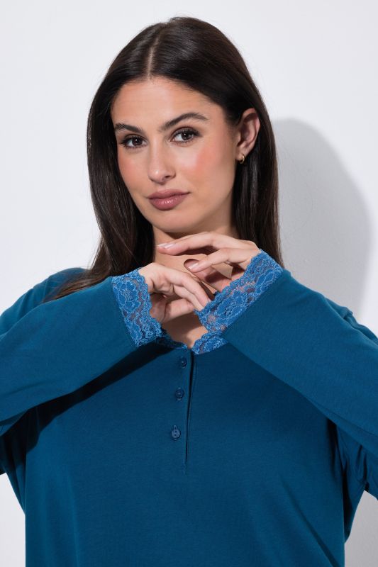 Lace Trimmed Pajama Set