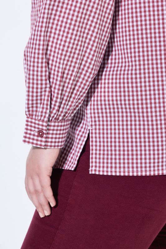 Ribbon Necktie Long Sleeve Button Down Blouse