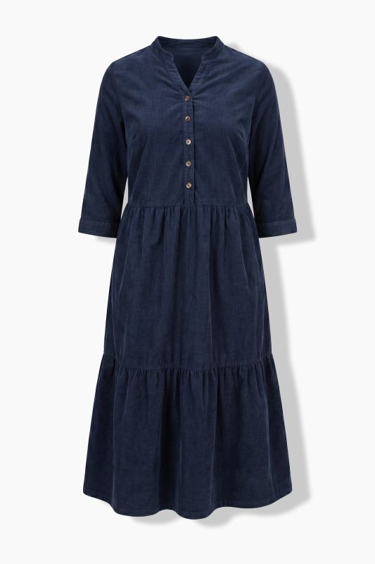 3/4 Sleeve Corduroy Dress