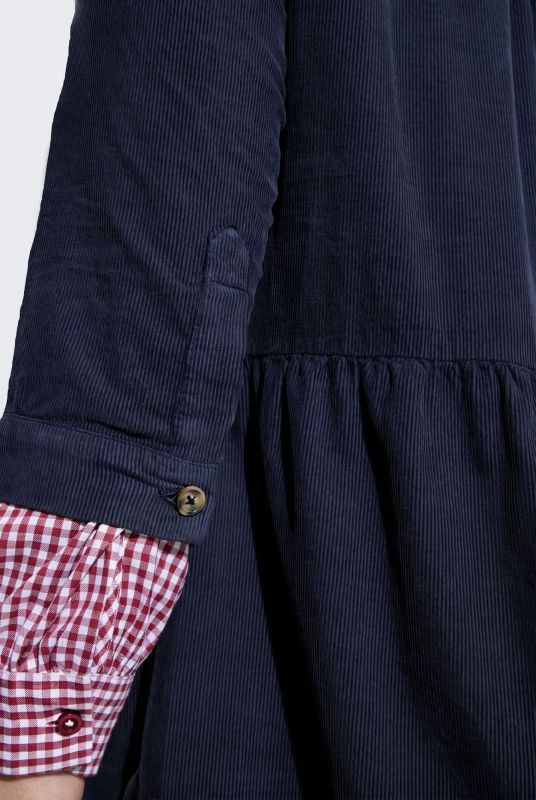 3/4 Sleeve Corduroy Dress