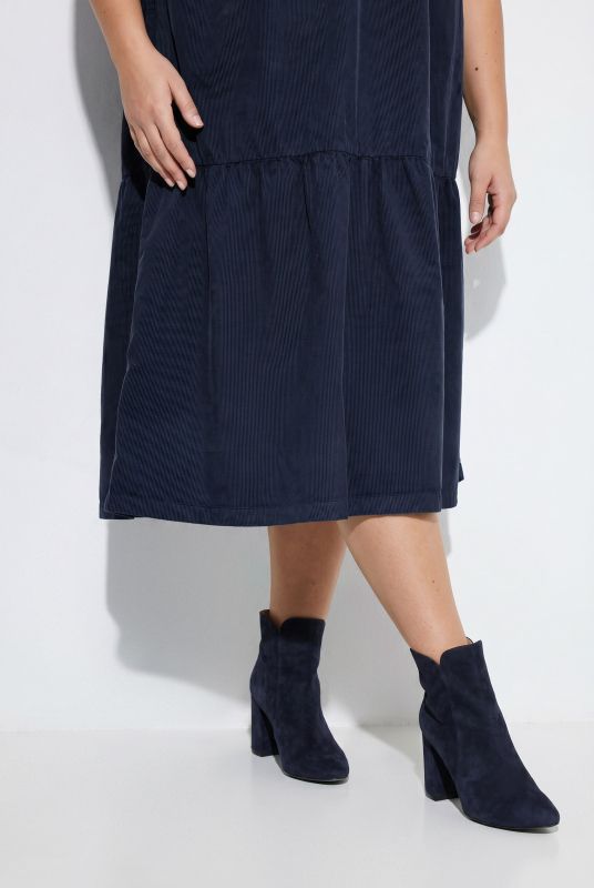 3/4 Sleeve Corduroy Dress