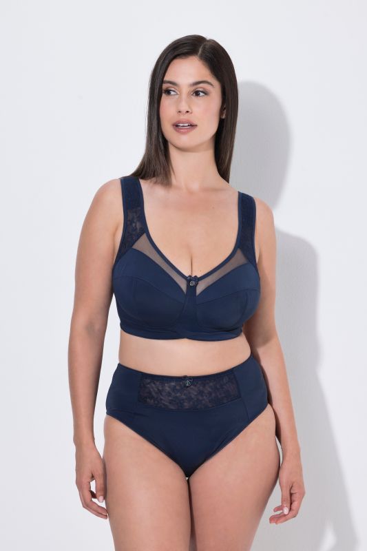 Mesh Panel Comfort Bra