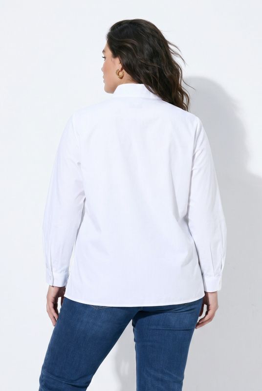 Lavalliere Button-Down Blouse