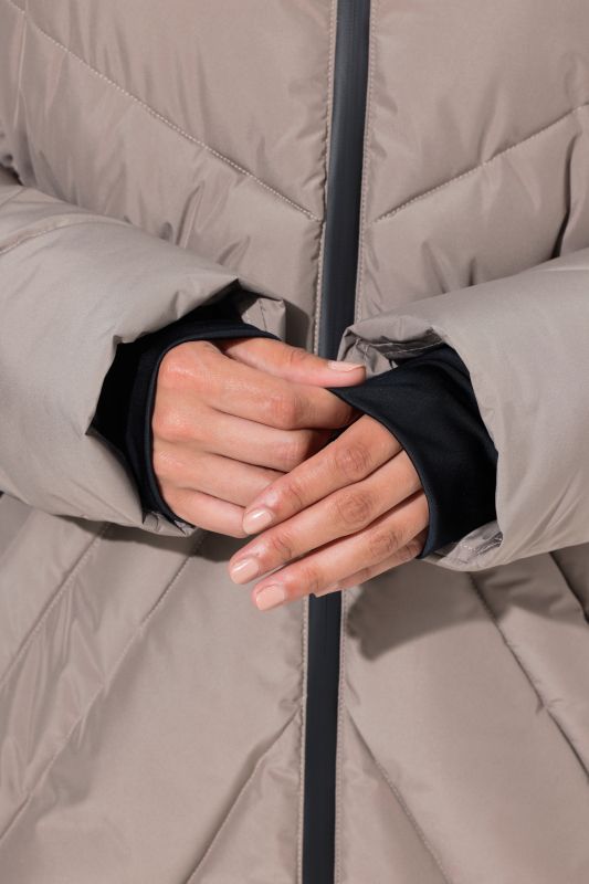 HYPRAR Chevron Quilted Long Parka