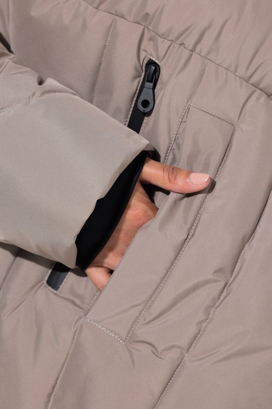 HYPRAR Chevron Quilted Long Parka