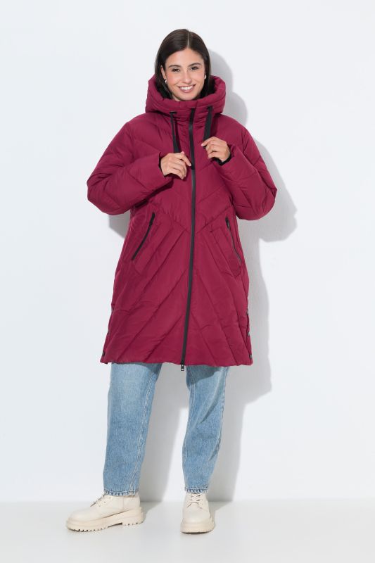 HYPRAR Chevron Quilted Long Parka