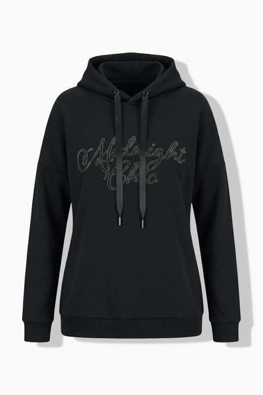 Midnight Chic Beaded Hoodie