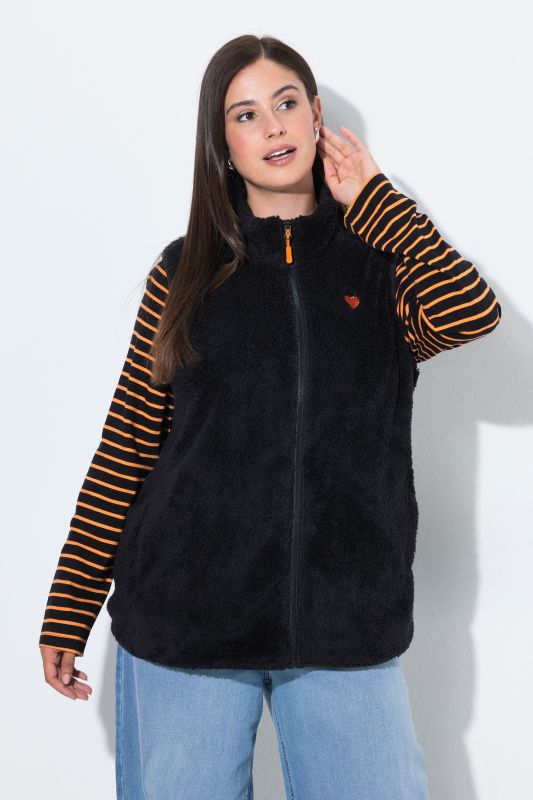Teddy Fleece Zip-Up Vest