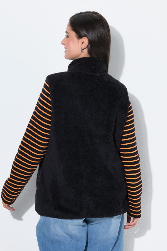 Teddy Fleece Zip-Up Vest