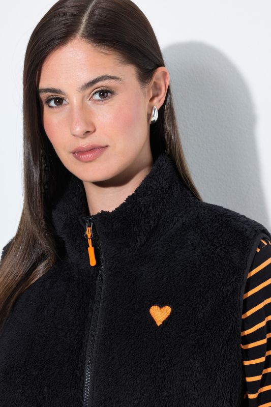 Teddy Fleece Zip-Up Vest