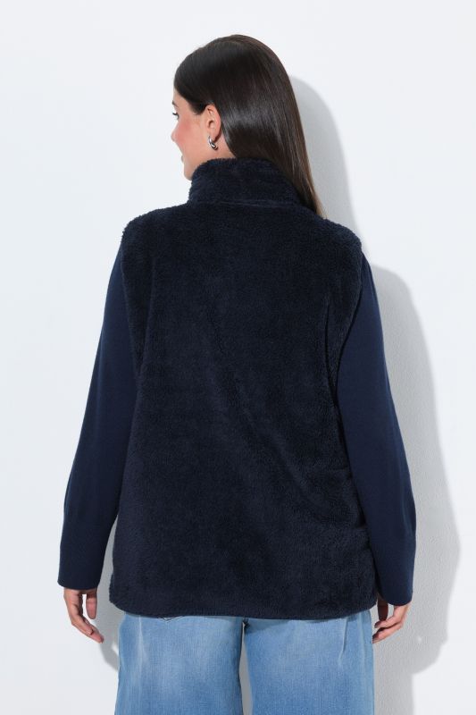 Teddy Fleece Zip-Up Vest