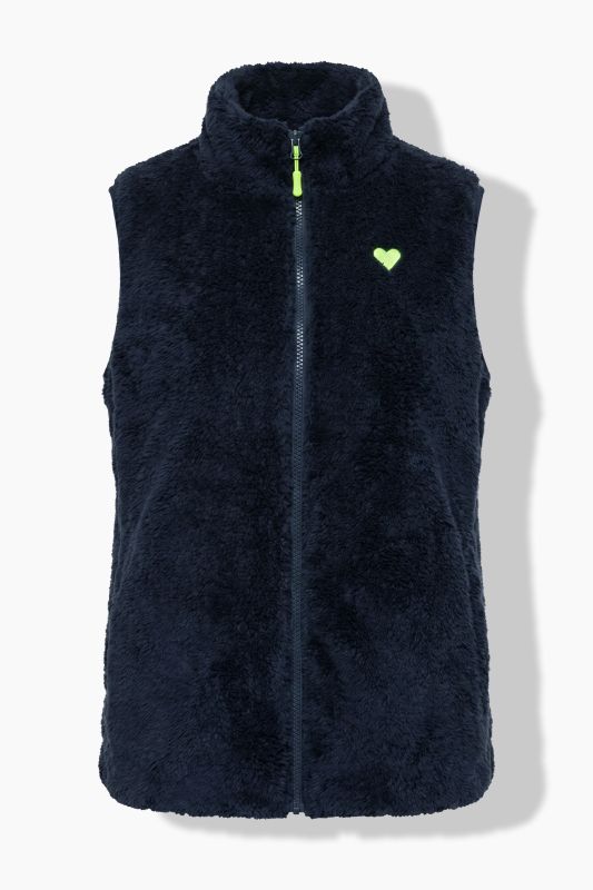 Teddy Fleece Zip-Up Vest