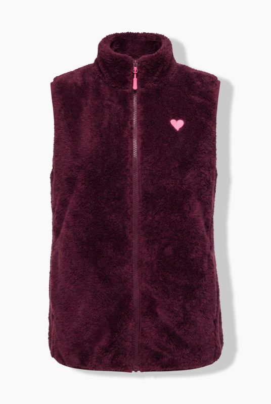 Teddy Fleece Zip-Up Vest