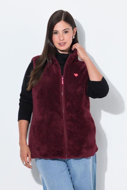Teddy Fleece Zip-Up Vest
