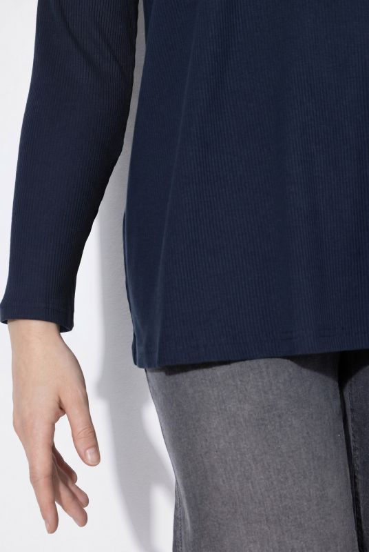 Eco Cotton Ribbed Long Sleeve Polo