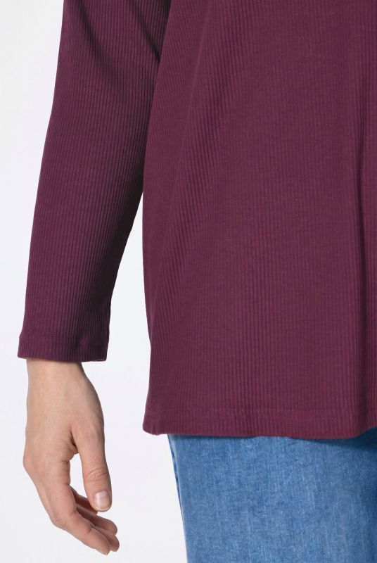 Eco Cotton Ribbed Long Sleeve Polo