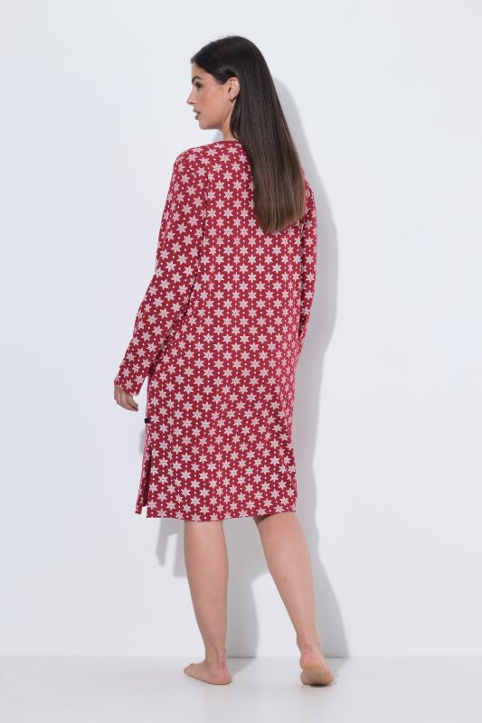 Snowflake Long Sleeve Nightgown