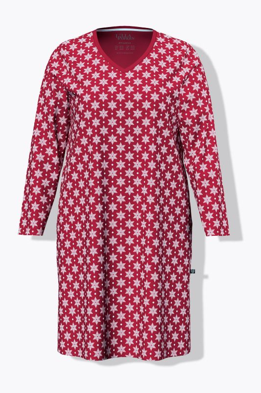 Snowflake Long Sleeve Nightgown