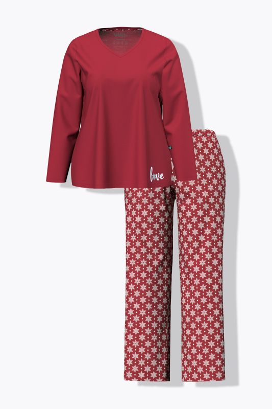 Snowflake Long Sleeve Pajama Set