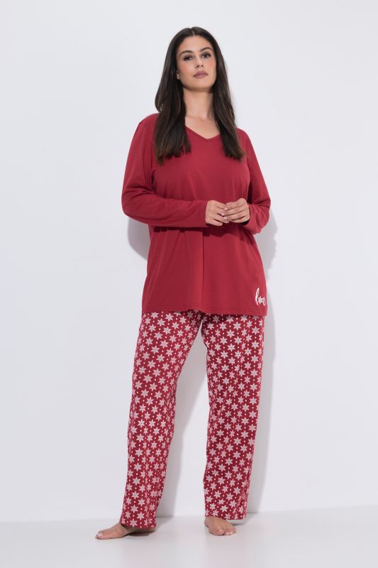 Snowflake Long Sleeve Pajama Set