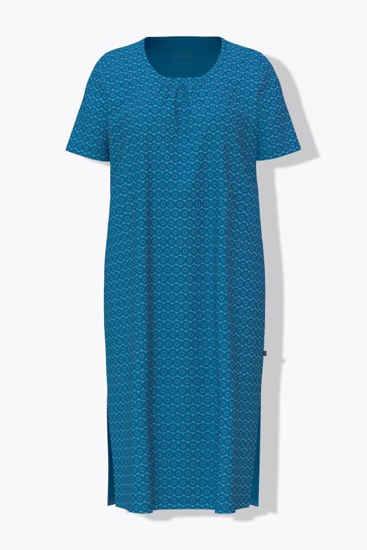 Geometric Snowflake Short Sleeve Nightgown
