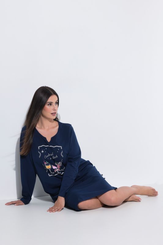 2 Pack Long Sleeve Sleep Tees: Cocktail Hour