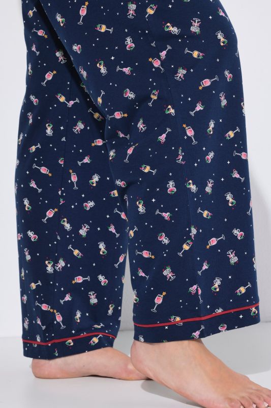 Cocktail Hour Long Sleeve Pajama Set