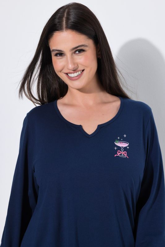 Cocktail Hour Long Sleeve Pajama Set