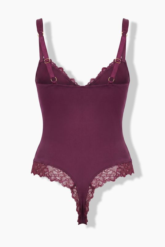 TruYou Floral Lace Underwire Bodysuit