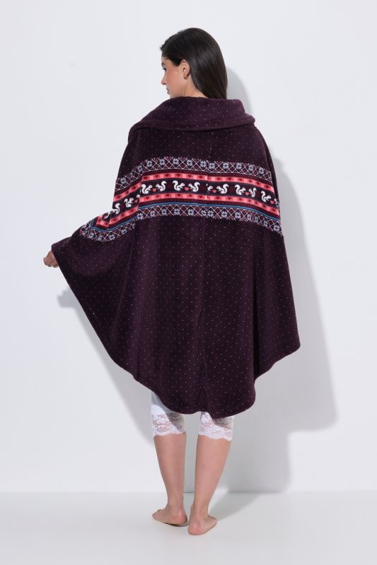 Alpine Stripe Loungewear Poncho